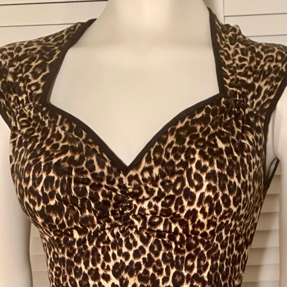 PINUP COUTURE leopard wiggle dress - Picture 5 of 8